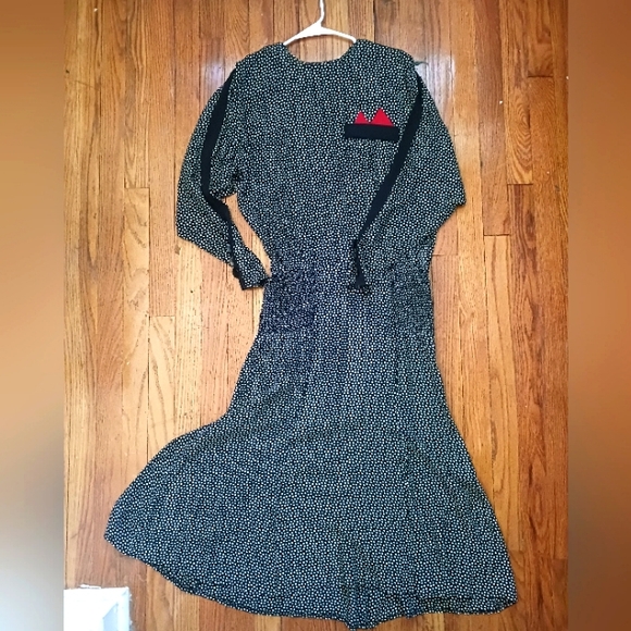80s Joan Martin dress size 4 polkadot - Picture 1 of 7